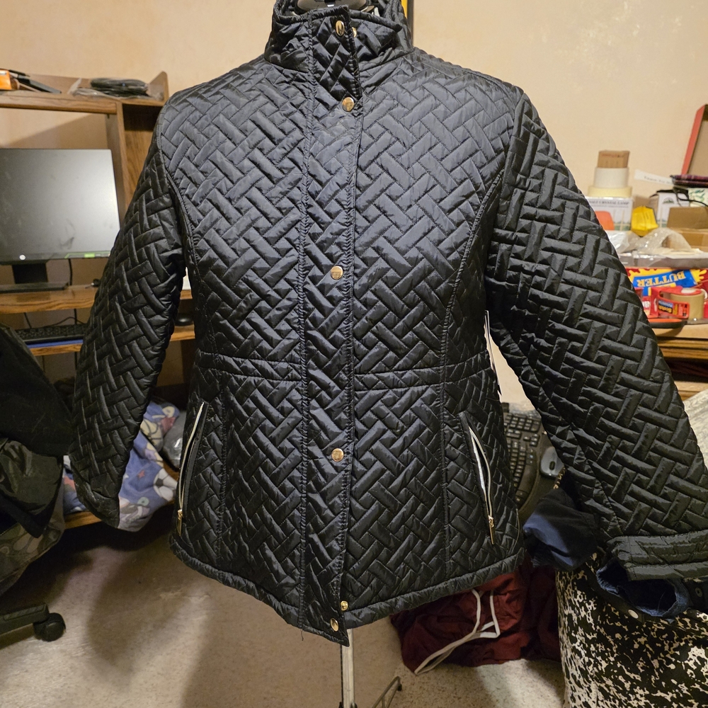 Big Chill Black Quilted Puffer Jacket